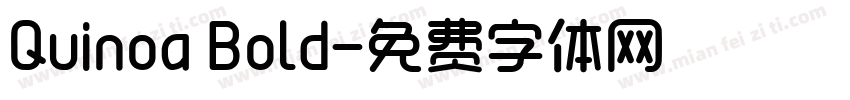 Quinoa Bold字体转换